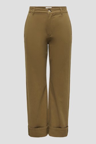 Le devant de Pantalon beige avec ourlet retroussé de JDY pour Femmes