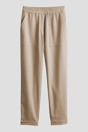 Pantalon beige avec taille élastique - 7/8 de Opus pour Femmes