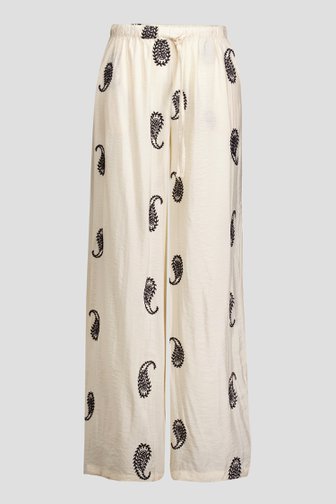 Le devant de Pantalon blanc large de D'Auvry pour Femmes