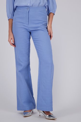 Pantalon bleu clair en bouclé  de D'Auvry pour Femmes