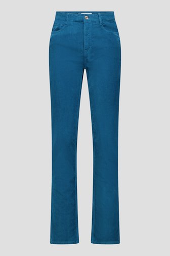 Le devant de Pantalon bleu en velours côtelé de Liberty Island pour Femmes