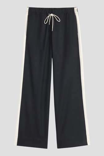 Le devant de Pantalon bleu foncé avec bande latérale de Marc O'Polo pour Femmes