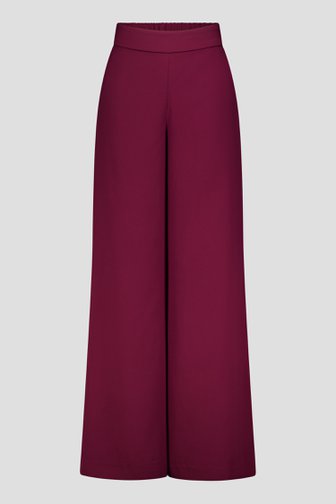 Le devant de Pantalon bordeaux ample avec taille élastique de D'Auvry pour Femmes