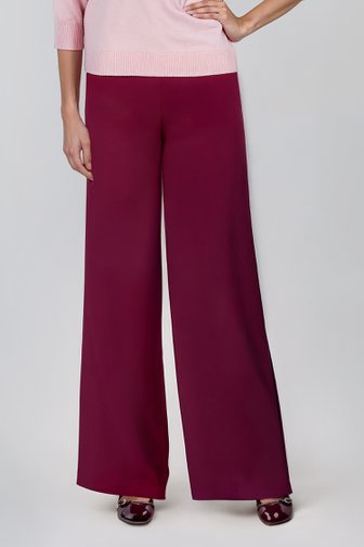 Le devant de Pantalon bordeaux ample avec taille élastique de D'Auvry pour Femmes