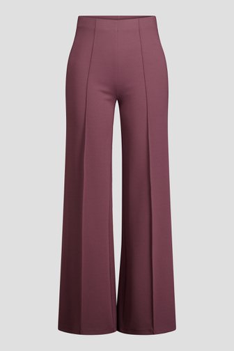 Le devant de Pantalon bordeaux avec coutures - Straight fit de Liberty Island pour Femmes