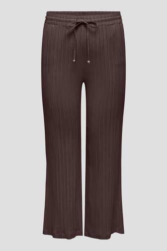 Photo produit 1 de Pantalon brun rouge avec taille élastique de ONLY Carmakoma pour Femmes