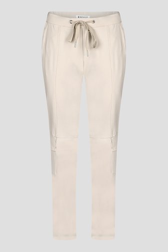 Pantalon cargo beige avec stretch de Bicalla pour Femmes