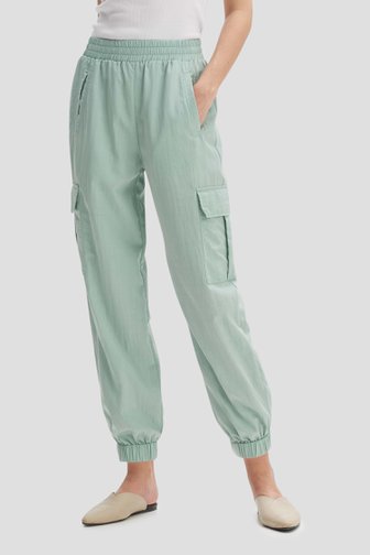 Pantalon cargo vert-bleu de Opus pour Femmes