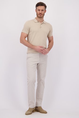 Le devant de Pantalon chino beige - Dallas - Slim fit de Brassville pour Hommes