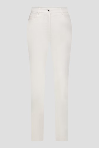 Photo produit 2 de Pantalon coloré en stretch - blanc de Claude Arielle pour Femmes