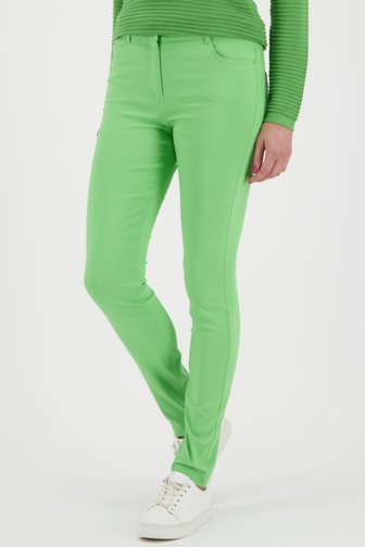 Pantalon coloré en stretch - vert, female, Marque: Claude Arielle