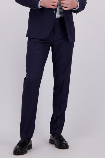 Le devant de Pantalon de costume bleu foncé - Regular fit de Dansaert Black pour Hommes