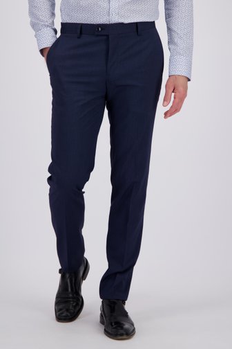 Le devant de Pantalon de costume bleu foncé - slim fit  de Dansaert Black pour Hommes