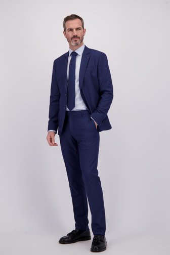 Le devant de Pantalon de costume bleu foncé - Slim fit de Dansaert Black pour Hommes