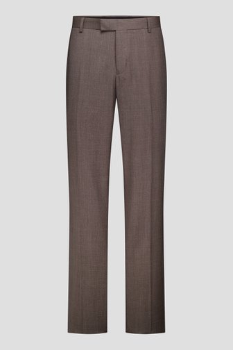 Le devant de Pantalon de costume marron foncé - Slim fit de Dansaert Black pour Hommes