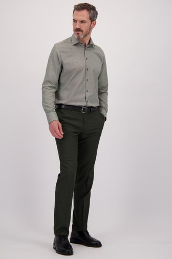 Le devant de Pantalon de costume vert - Regular fit - Roosevelt de Dansaert Black pour Hommes
