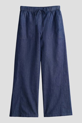 Le devant de Pantalon effet denim avec taille élastique de Opus pour Femmes