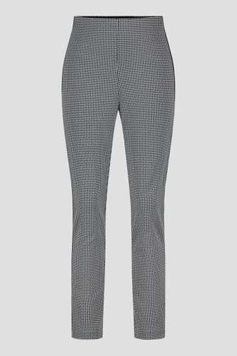 Pantalon en stretch avec un fin motif noir-blanc de D'Auvry pour Femmes