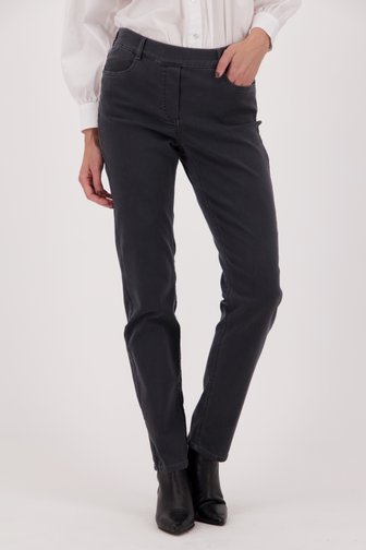 Pantalon en stretch gris Emanuelle, female, Marque: Claude Arielle