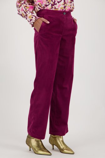 Pantalon en velours côtelé violet  de JDY pour Femmes