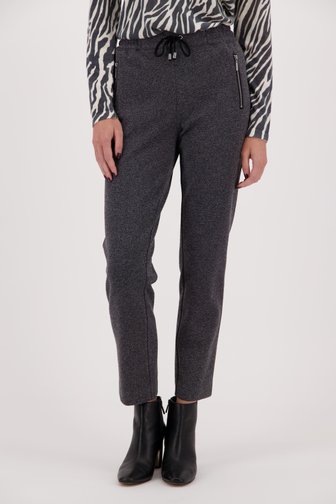 Pantalon gris foncé avec taille élastiquée  de Diane Laury pour Femmes
