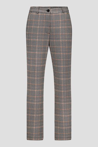 Le devant de Pantalon habillé avec motif pied-de-poule de Claude Arielle pour Femmes