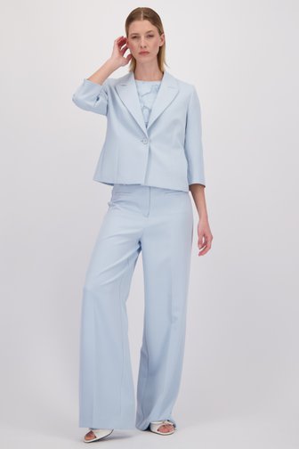 Le devant de Pantalon habillé bleu ciel  de More & More pour Femmes
