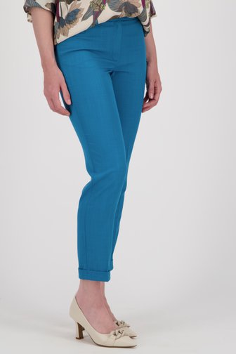 Pantalon habillé bleu de More & More pour Femmes