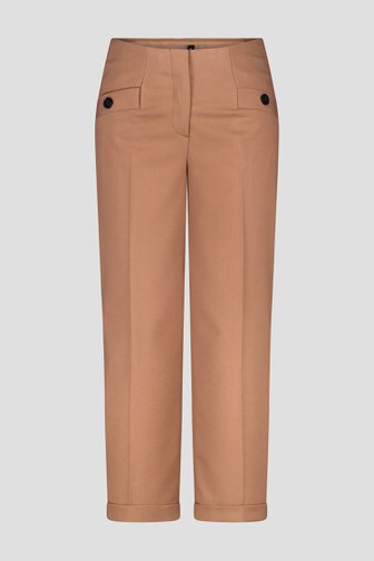 Pantalon habillé marron - longueur 7/8 de More & More pour Femmes