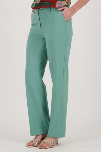 Pantalon habillé turquoise	 de Claude Arielle pour Femmes