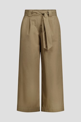 Le devant de Pantalon kaki à taille élastique - longueur 3/4 de Libelle pour Femmes