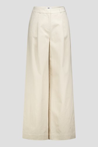 Le devant de Pantalon large beige clair de Louise pour Femmes