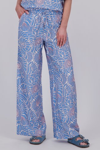 Pantalon large bleu clair avec imprimé de Libelle pour Femmes
