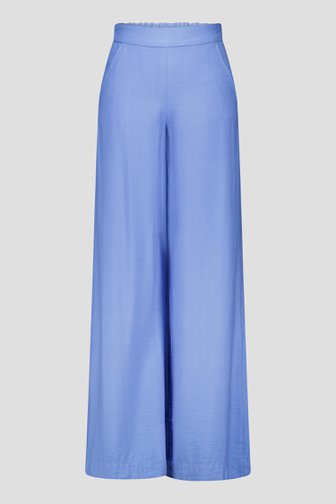 Pantalon large bleu clair avec taille élastique de AC by Annelien Coorevits pour Femmes