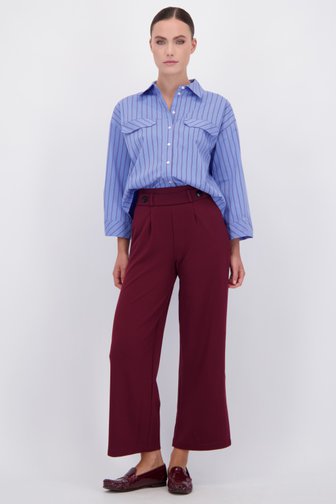Le devant de Pantalon large bordeaux de JDY pour Femmes