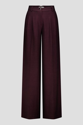 Le devant de Pantalon large bordeaux de Louise pour Femmes