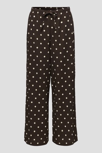 Photo produit 1 de Pantalon large brun à motif pois de JDY pour Femmes