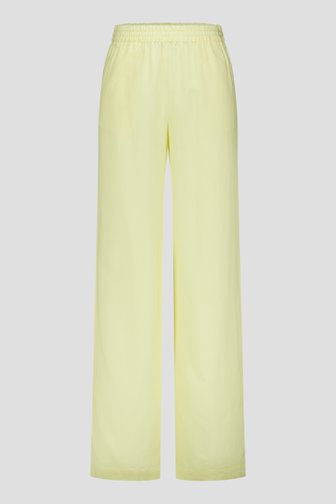 Le devant de Pantalon large en lin jaune de Liberty Island pour Femmes