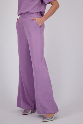 Pantalon large en soie lilas de D'Auvry pour Femmes