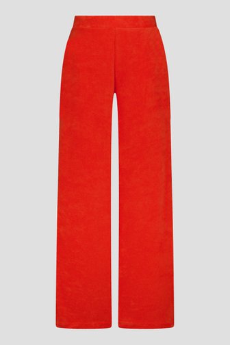 Le devant de Pantalon large en tissu éponge rouge de JDY pour Femmes