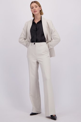 Le devant de Pantalon large gris clair à rayures de D'Auvry pour Femmes