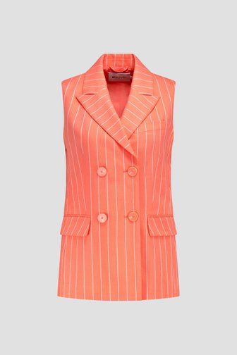 Pantalon large rose corail à rayures de D'Auvry pour Femmes