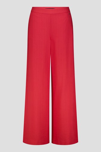 Le devant de Pantalon large rouge de Claude Arielle pour Femmes