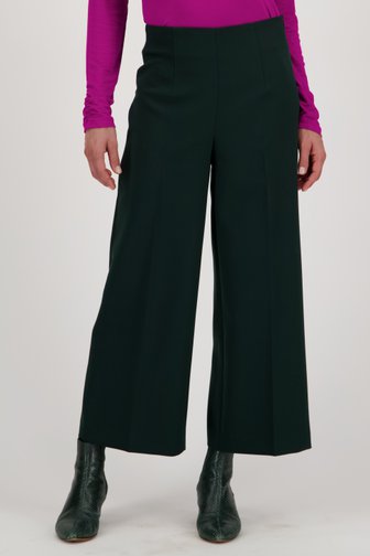 Pantalon large vert foncé - longueur 7/8, Femmes, Marque: More & More