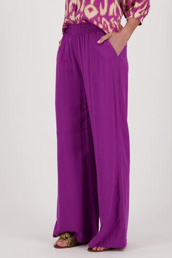 Pantalon large violet   de Geisha pour Femmes