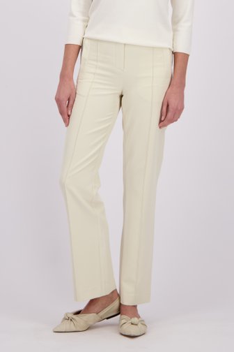 Le devant de Pantalon long beige clair de Claude Arielle pour Femmes