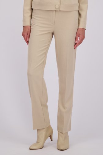 Le devant de Pantalon long beige  de Claude Arielle pour Femmes
