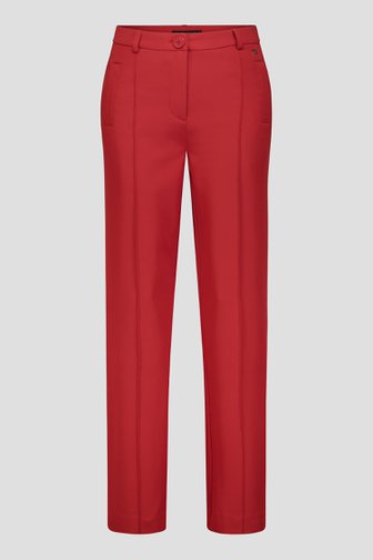 Le devant de Pantalon long rouge-brun de Claude Arielle pour Femmes