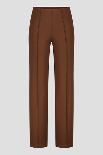 Le devant de Pantalon marron à taille élastique de Liberty Island pour Femmes