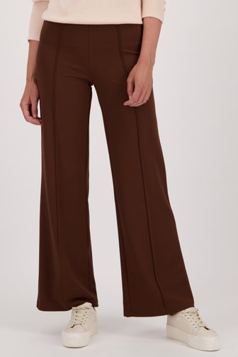 Pantalon marron à taille élastique, female, Marque: Liberty Island
